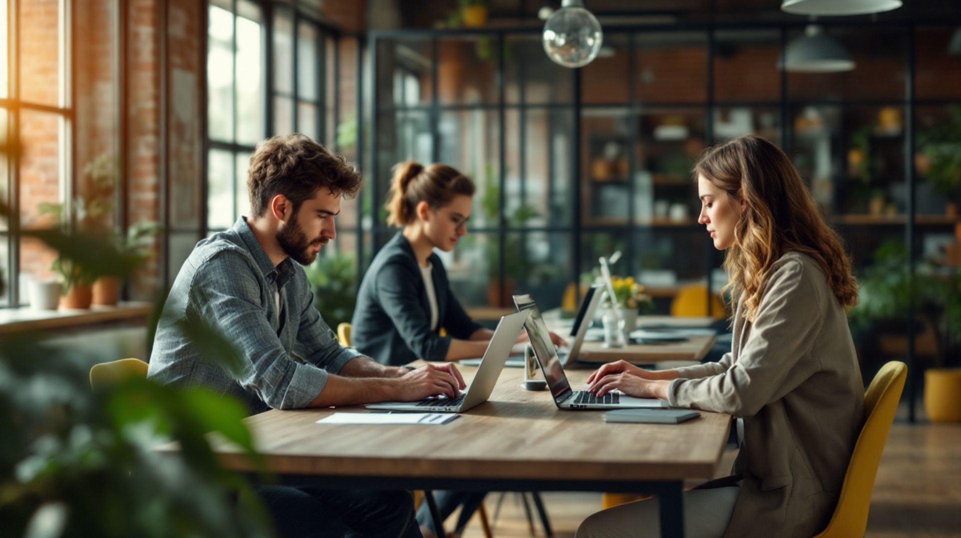 Profesjonalne stanowisko pracy w biurze Investflow